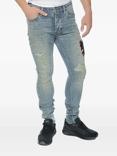 Ksubi Van Winkle Distressed Jeans In Blue