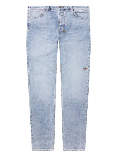 Ksubi Van Winkle Embroidered-patch Jeans In Blue