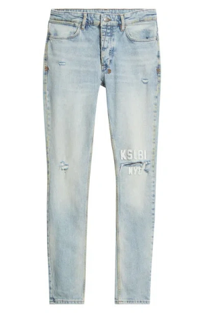 Ksubi Van Winkle Kasper Blue Ripped Skinny Jeans