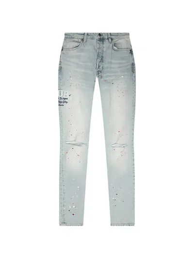 Ksubi Van Winkle Ksteller Genesis Paint-splatter Distressed Jeans In Multi