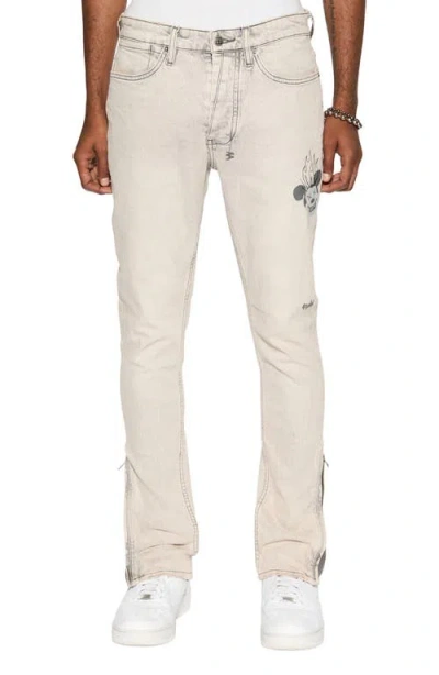 Ksubi Van Winkle Pluto Chamber Zip Hem Skinny Jeans In Grey
