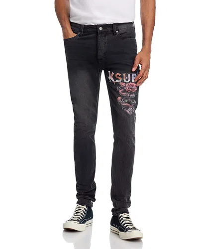 Ksubi Van Winkle Skinny Fit Jeans In Black