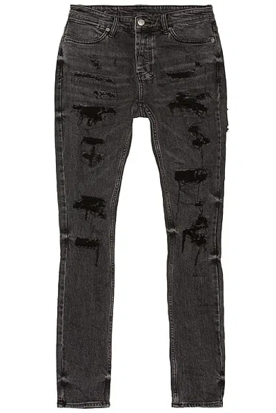 Ksubi Van Winkle Skinny Jean In Black Dynamite