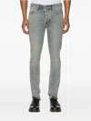 Ksubi Van Winkle Stagelight Metalik Skinny Jeans In Blue