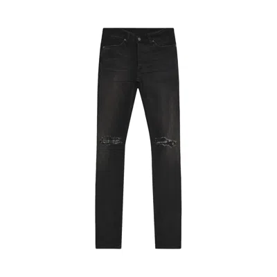 Pre-owned Ksubi Van Winkle Tarr Repair Jeans 'black' | Men's Size 36