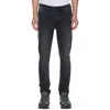 Ksubi Van Winkle Third Degree Embroidered Skinny Jeans In Black