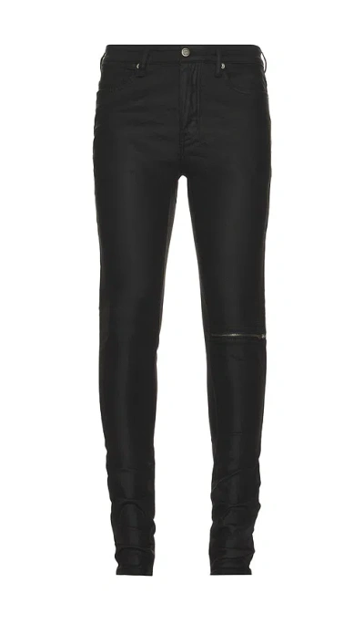 Ksubi Van Winkle Waxed Cage Jean In 黑色