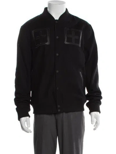 Pre-owned Ksubi Varsity Jacket In Black