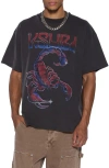 Ksubi Venom Ekcess Faded Oversized Graphic Tee