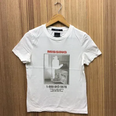 Pre-owned Ksubi Vintage  Missing Nice Design Tshirt In White