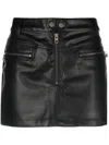 Ksubi Black Vivienne Faux-leather Miniskirt In Black