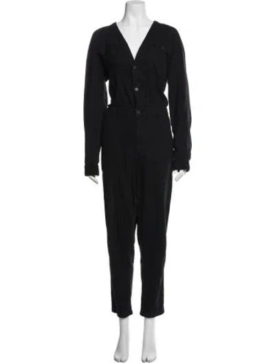 Pre-owned Ksubi V-neck Jumpsuit In Blue