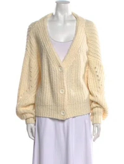 Pre-owned Ksubi V-neck Sweater In Neutral