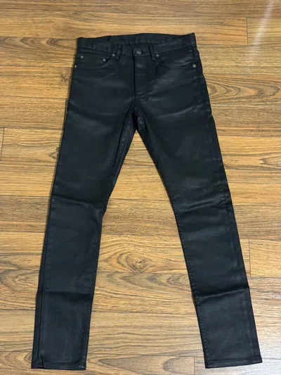 Pre-owned Ksubi Waxed Jeans In Black