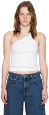 Ksubi Score One-shoulder Tank Top In White
