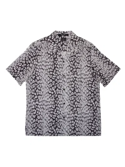 Ksubi Whitenoise Kash Leopard-print Cotton Shirt In Black