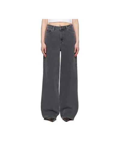 Ksubi Wide Leg Jeans In Grey