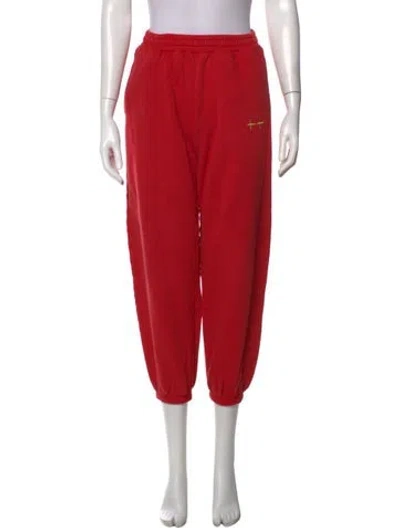 Pre-owned Ksubi Wide Leg Pants In Red