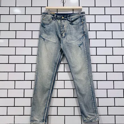 Pre-owned Ksubi Wolfgang Punk Gold Jeans Denim Blue