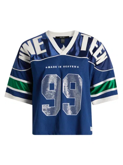 Ksubi Women's Future Memory 99 Sparkle Jersey Top In Blue