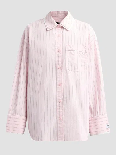Ksubi Women's Higher Than Heaven Astra Striped Cotton Shirt In Pink