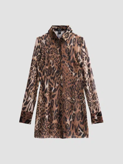 Ksubi Women's Higher Than Heaven Devin Leopard Print Shirtdress In Brown