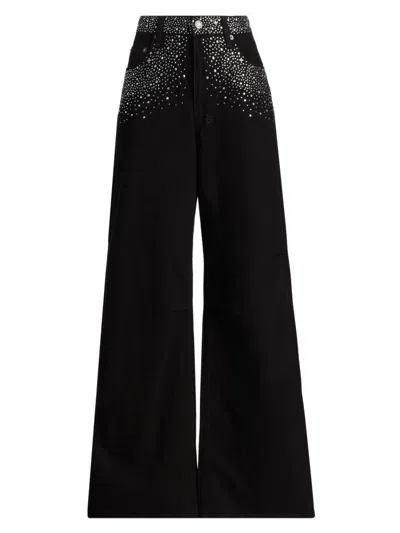 Ksubi Women's Ksuper Renaissance Wide-leg Jeans In Black