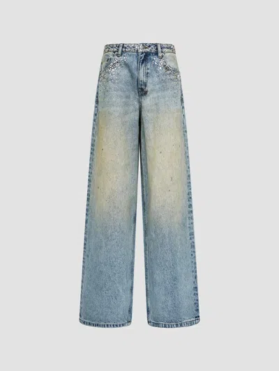 Ksubi Women's Lax Field Wide-leg Jeans In Denim
