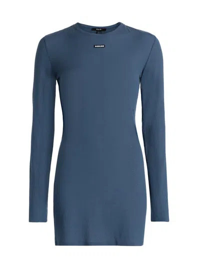 Ksubi Women's Neo-nostalgia Crawford Relaxed-fit Minidress In Blue