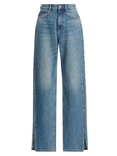 Ksubi Women's Neo-nostalgia Playback Texas Studded Jeans In Blue