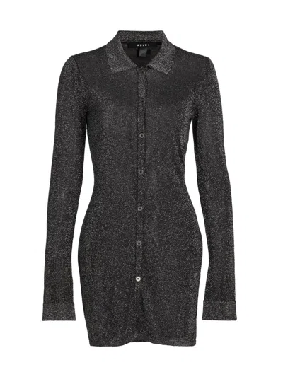 Ksubi Women's New World Error Devin Shirtdress In Silver