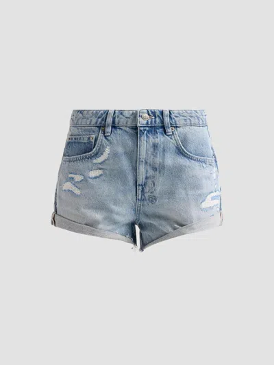 Ksubi Women's Venice Distressed Denim Low-rise Slouch Shorts