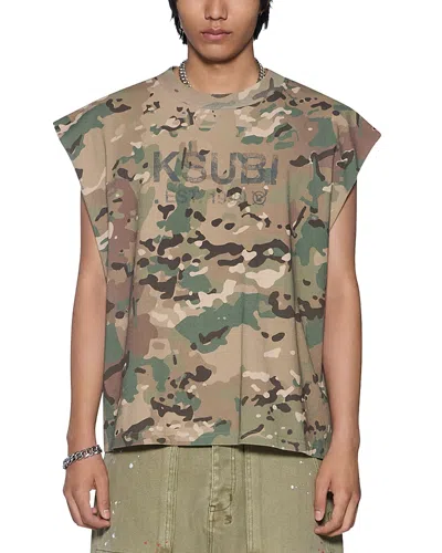Ksubi Woodland Ekcess Cut Off Tee In Green