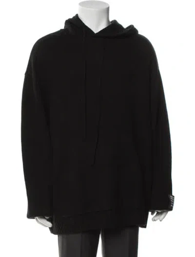 Pre-owned Ksubi Wool Crew Neck Hoodie W/ Tags In Black