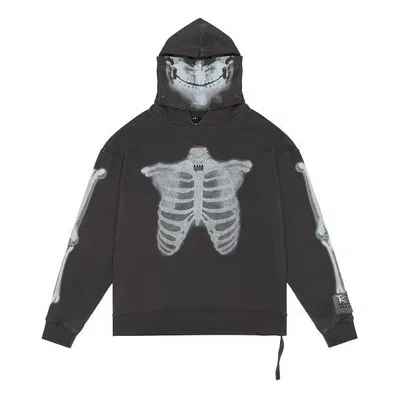 Ksubi X Trippie Redd Skeleton Biggie Hoodie 'black' In Gray