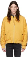 Ksubi Yellow Royalty Bomber Jacket In Yellow