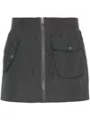 Ksubi Black Elemental Miniskirt In Grey
