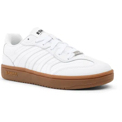K-swiss Court Lindero Faux Leather Sneaker In White