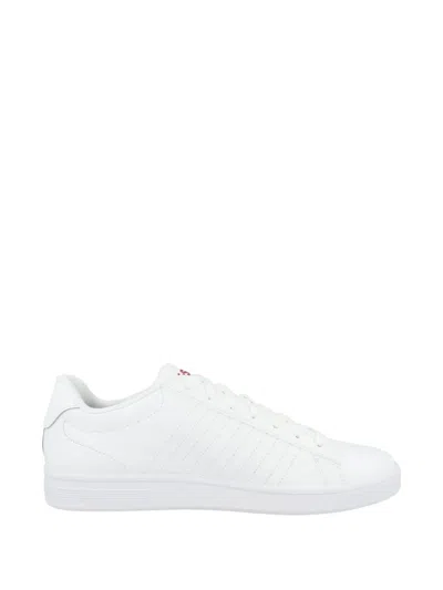 K-swiss Court Shield Striped Sneakers In White