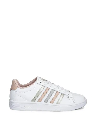 K-swiss Court Tiebreak Ii Side-stripe Sneakers In White