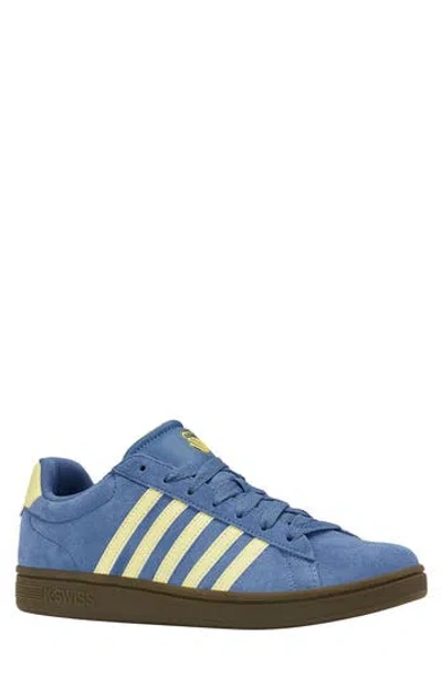 K-swiss Court Tuebreak 2 Sde Sneakers In Blue/yellow/ Dark Gum