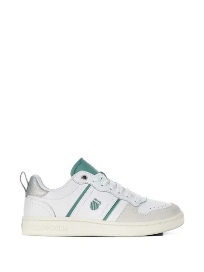 K-swiss Five Stripes Panelled Sneakers In White