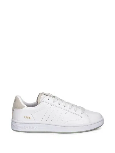 K-swiss Lozan Klub Lth Perforated Calf Leather Sneakers In White