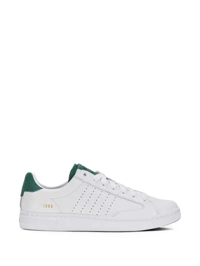 K-swiss Lozan Klub Lth Perforated Panelled Sneakers In White