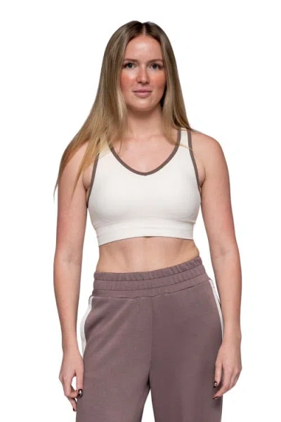 K-swiss Peak Point Performance Contrast Binding Bra In White