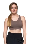K-swiss Peak Point Performance Solid Bra In Brown
