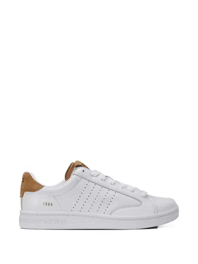 K-swiss Perforated-detail Sneakers In White