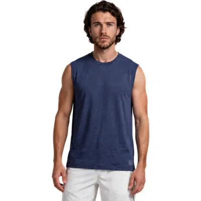 K-swiss Performance Heathered Peached Jersey Muscle Tank In Blue