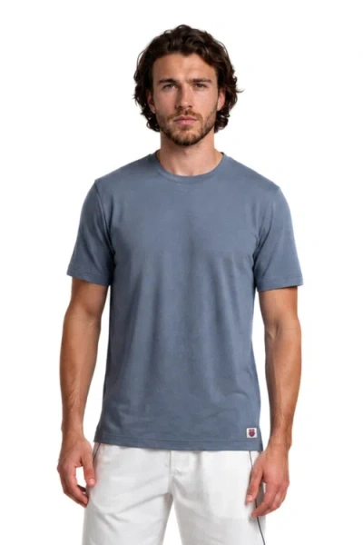 K-swiss Performance Heathered Peached Jersey Short Sleeve T-shirt In Blue