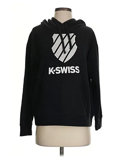 Pre-owned K-swiss Pullover Hoodie In Black